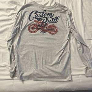 Heathered white long sleeve